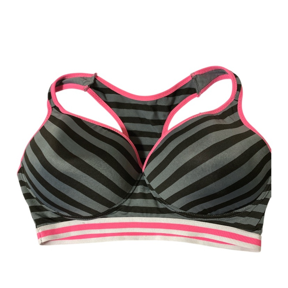 Just Intimates • 44D • Striped • Sports Bra